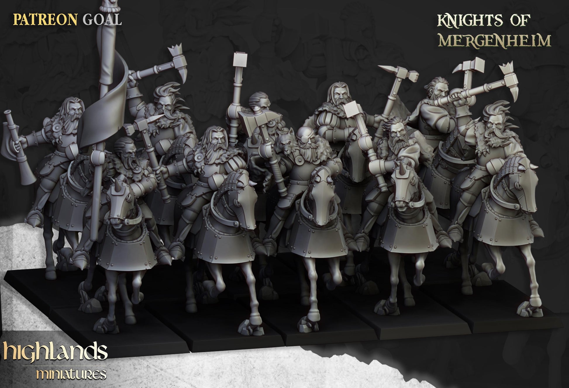 Highland Miniatures Knights of Mergenheim - Fantasy / D&D (Custom Order) - product image 2 of 2