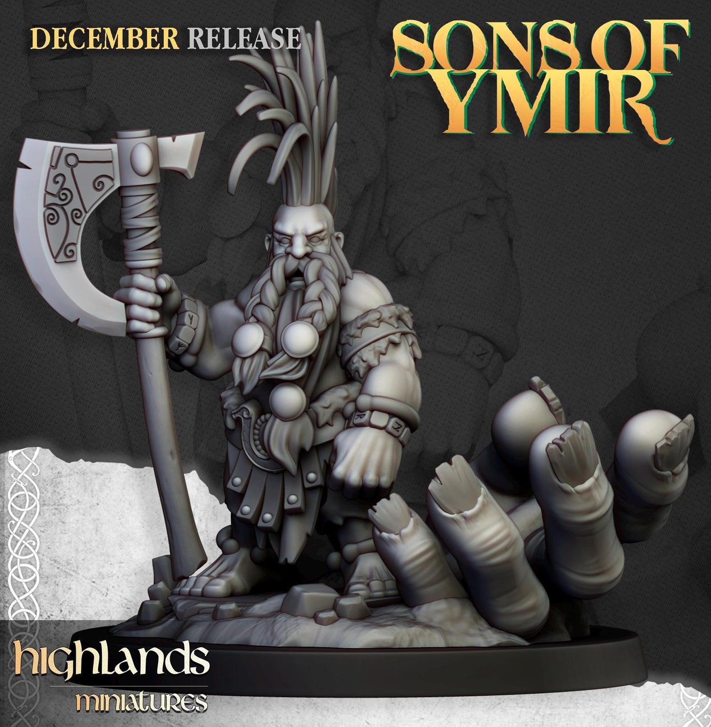 Highland Miniatures Dwarf Giantseekers - Fantasy / D&D (Custom Order) - product image 1 of 2