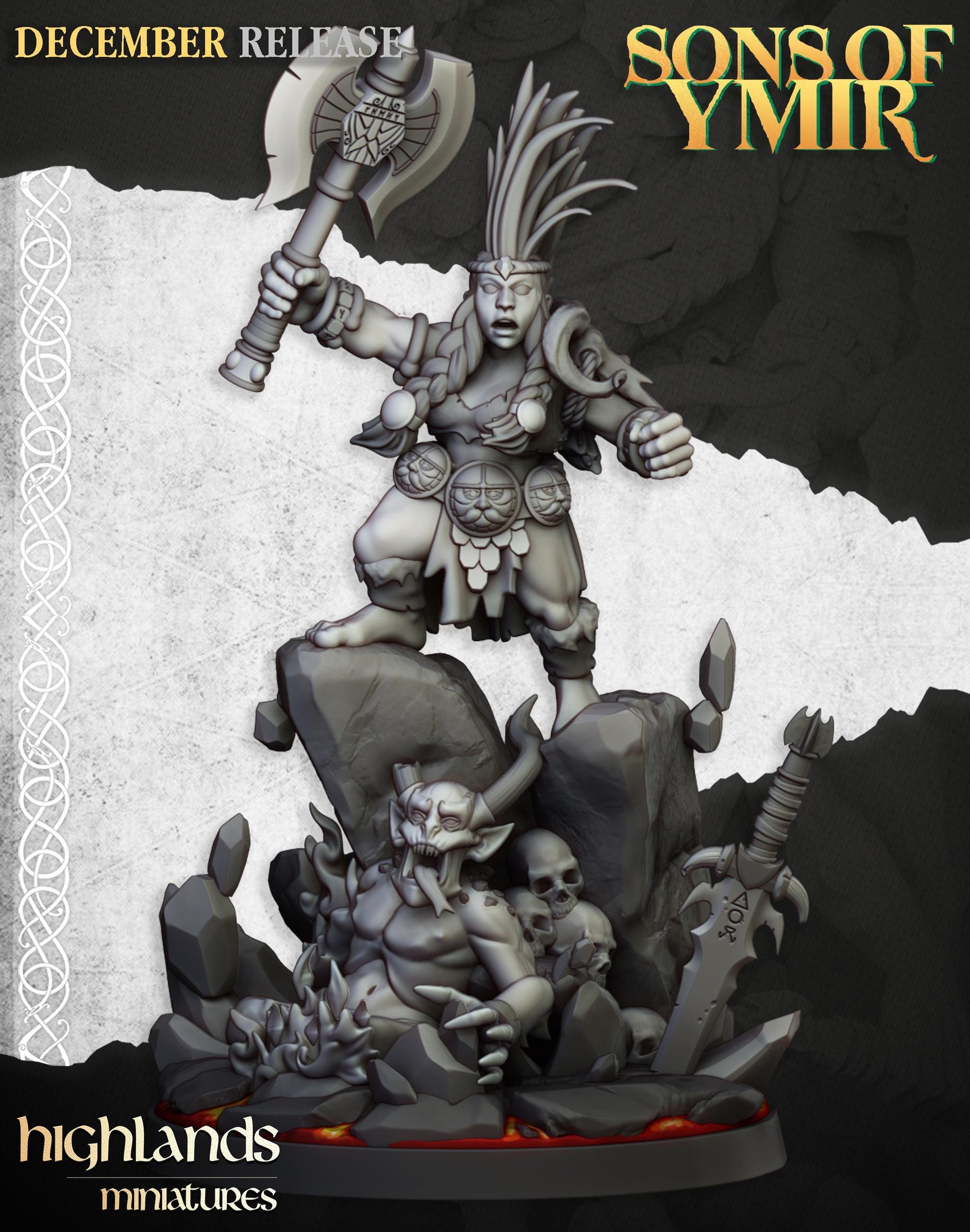 Highland Miniatures Dwarf Demonseeker - Fantasy / D&D (Custom Order) - product image 4 of 4