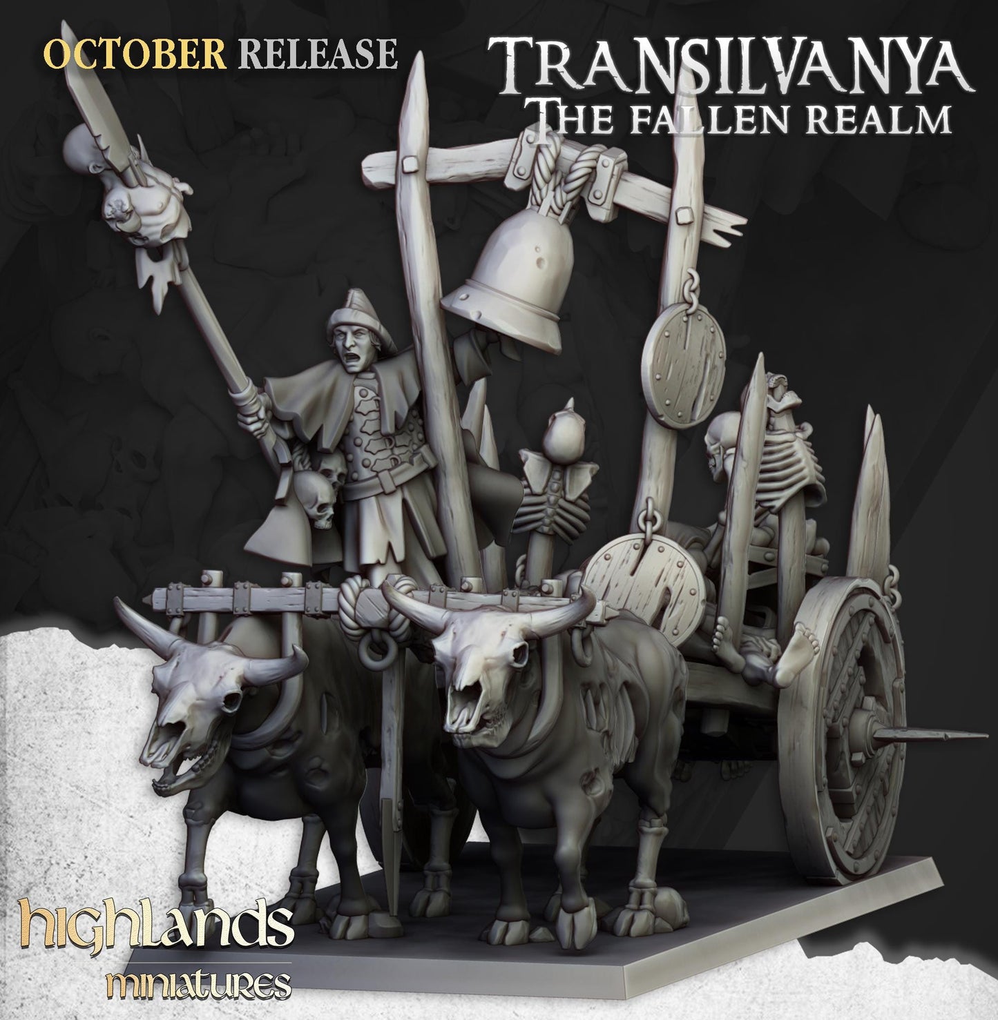 Highland Miniatures Transilvanya Corpse Cart - Fantasy / D&D (Custom Order) - product image 2 of 3
