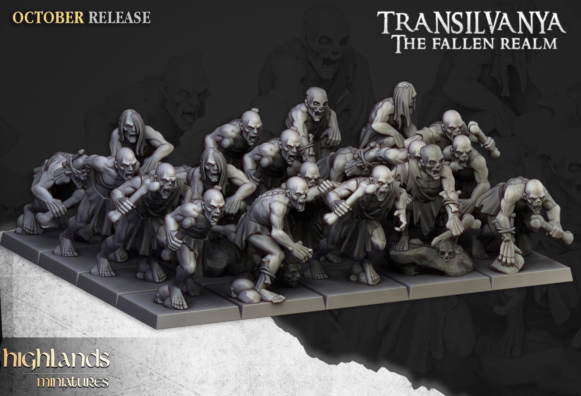 Highland Miniatures Transilvanya Ghouls Unit - Fantasy / D&D (Custom Order) - product image 2 of 3