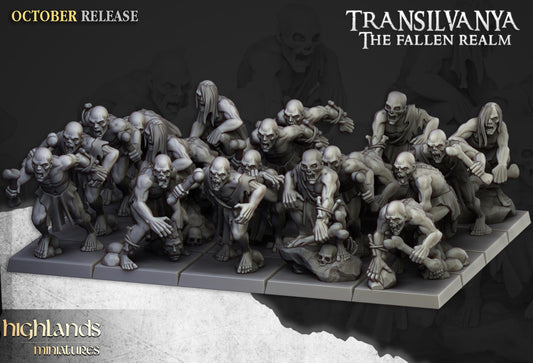 Highland Miniatures Transilvanya Ghouls Unit - Fantasy / D&D (Custom Order) - product image 1 of 3