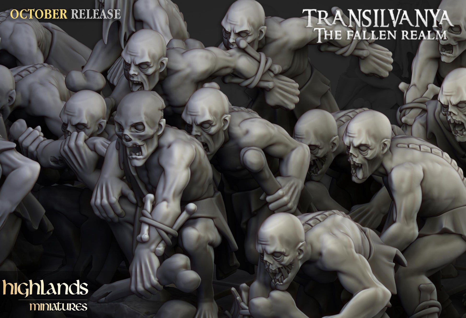 Highland Miniatures Transilvanya Ghouls Unit - Fantasy / D&D (Custom Order) - product image 3 of 3