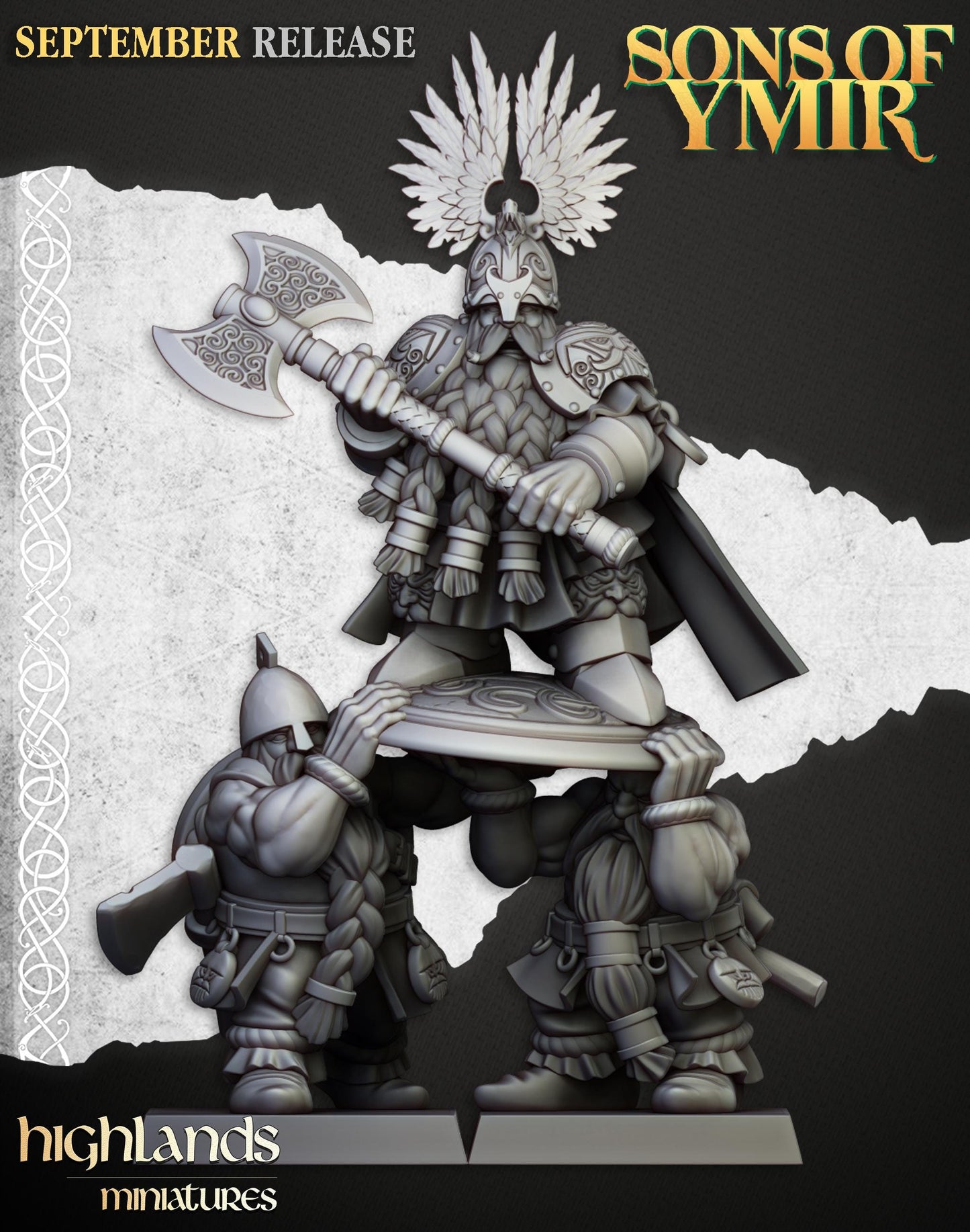 Highland Miniatures Dwarf King Ulric of Thrym-Heim - Fantasy / D&D (Custom Order) - product image