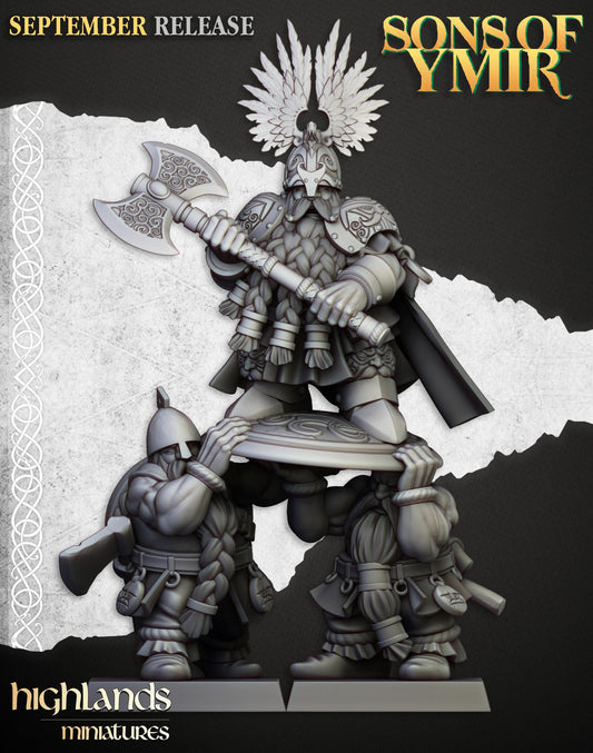 Highland Miniatures Dwarf King Ulric of Thrym-Heim - Fantasy / D&D (Custom Order) - product image