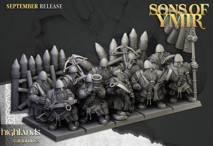 Highland Miniatures Dwarf Crossbowmen Unit - Fantasy / D&D (Custom Order) - product image 3 of 3