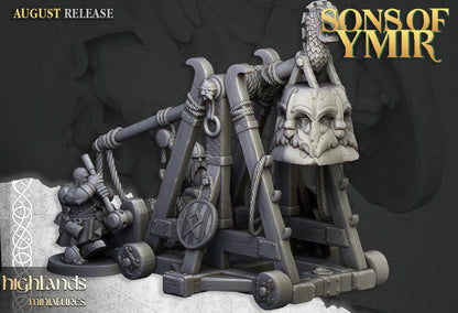 Highland Miniatures Dwarf Stone Thrower - Fantasy / D&D (Custom Order) - product image 2 of 3