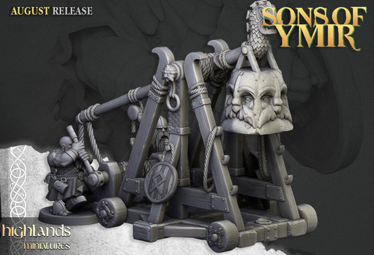 Highland Miniatures Dwarf Stone Thrower - Fantasy / D&D (Custom Order) - product image 2 of 3