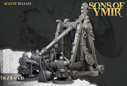 Highland Miniatures Dwarf Stone Thrower - Fantasy / D&D (Custom Order) - product image 3 of 3
