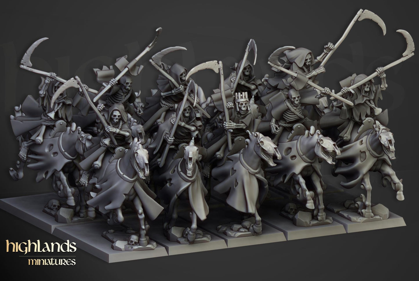 Highland Miniatures Transilvanya Spectral Cavalry Unit - Fantasy / D&D (Custom Order) - product image 1 of 2