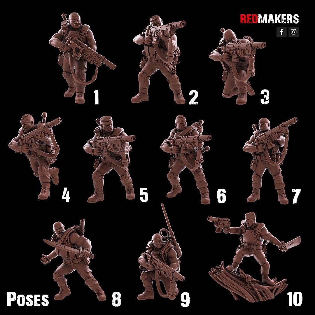 Red Makers Jungle Fighters Squad x10 (Custom Order) - product image 2 of 6