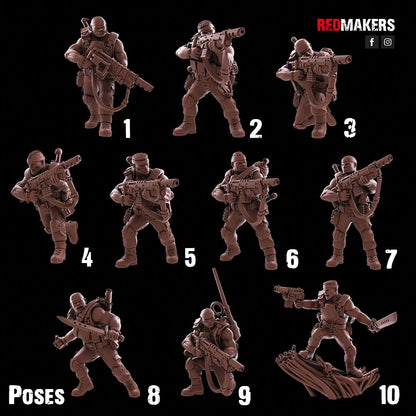 Red Makers - Jungle Fighters Squad x10 (Custom Order)