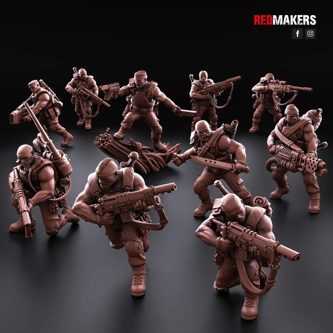 Red Makers - Jungle Fighters Squad x10 (Custom Order)