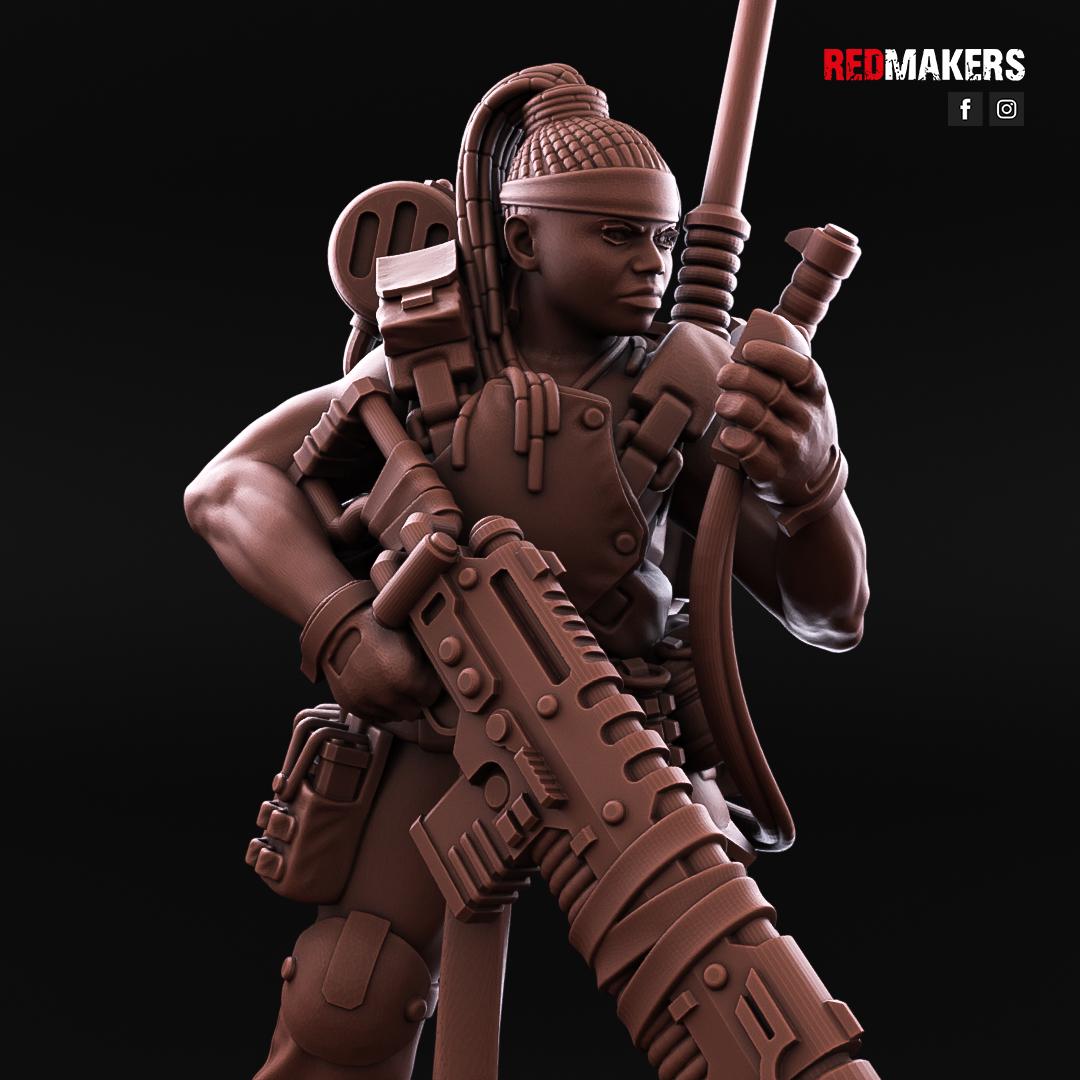 Red Makers Female Jungle Fighters Special Weapon Squad x5 (Custom Order) - product image 3 of 7