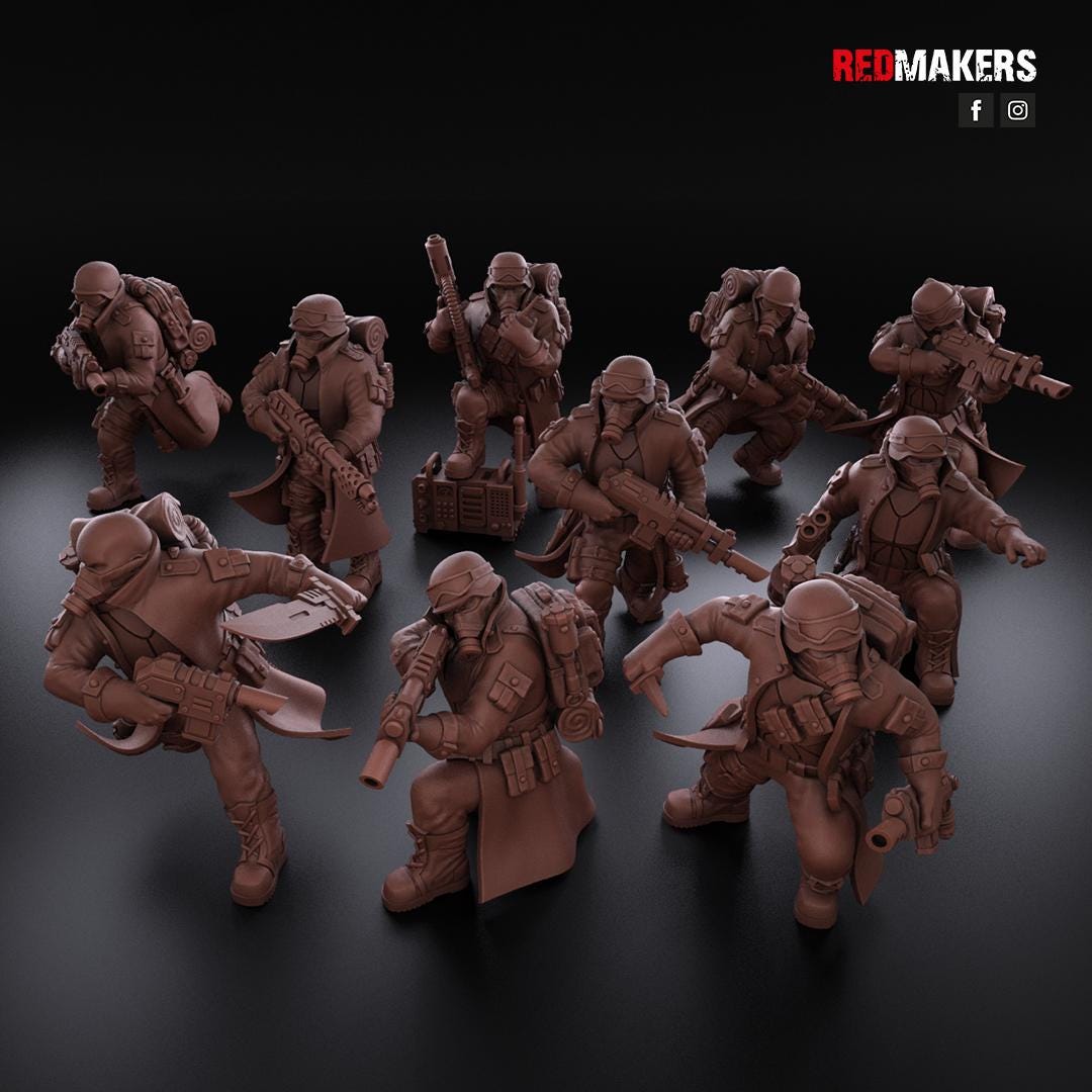 Red Makers Steel Guard Squad x10 (Custom Order) - product image 1 of 7