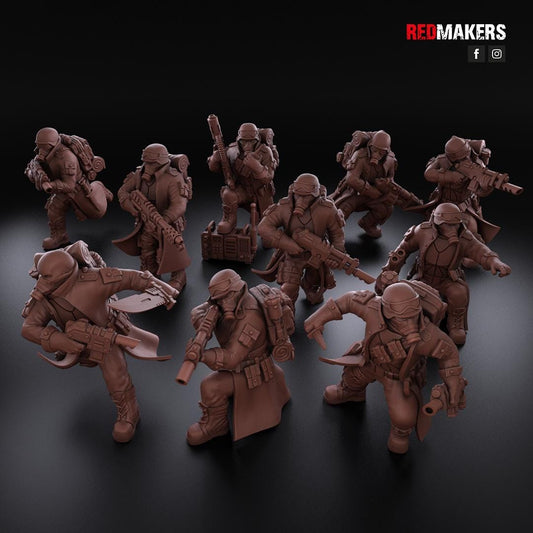 Red Makers Steel Guard Squad x10 (Custom Order) - product image 1 of 7