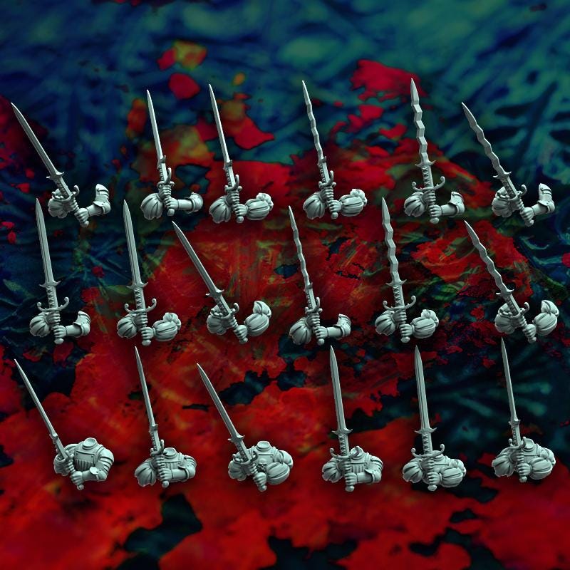 HRE Landsknecht Greatswords x10 - Reptilian Overlords (Custom Order) - product image 6 of 7