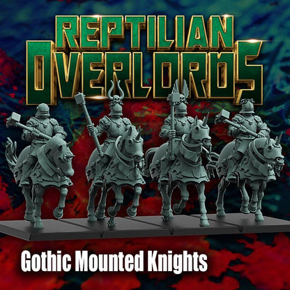 HRE Gothic Mounted Knights - Reptilian Overlords (Custom Order) - product image 2 of 5