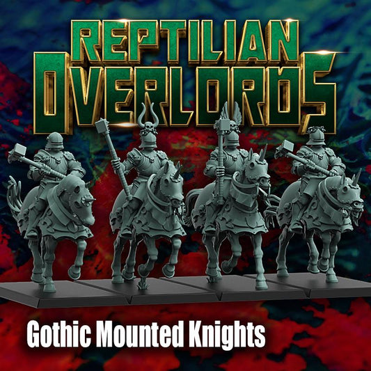 HRE Gothic Mounted Knights - Reptilian Overlords (Custom Order) - product image 2 of 5