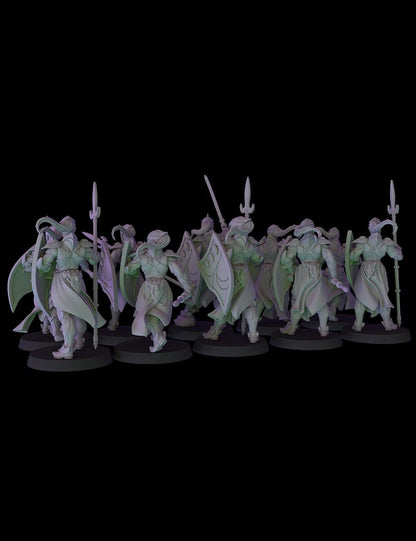Fantasy Cult Elven Spearmen x10 (Custom Order) - product image 2 of 5