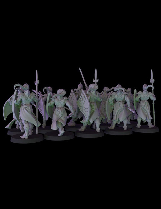 Fantasy Cult Elven Spearmen x10 (Custom Order) - product image 2 of 5