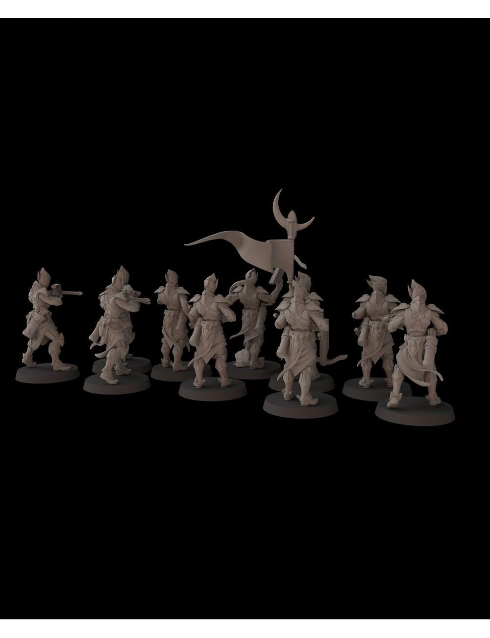 Fantasy Cult Elven Crossbowmen x10 (Custom Order) - product image 4 of 5