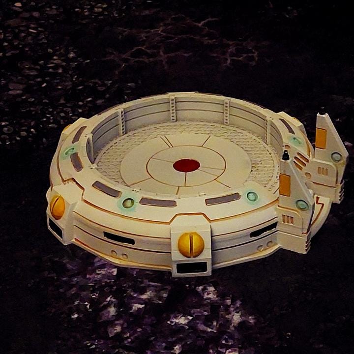 The Overlook Platform Stratum Commonwealth - Corvus Games Terrain - Printed on FDM Bambu Lab X1 Carbon (Custom Order) - product image