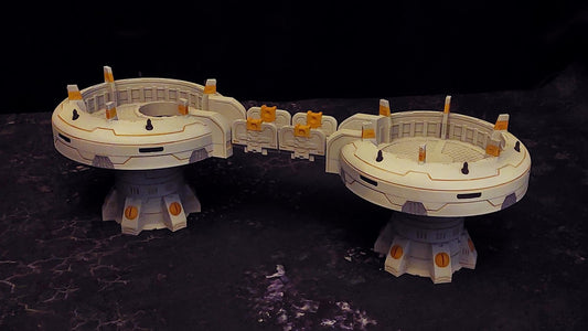 The Overwalk Tower Stratum Commonwealth - Corvus Games Terrain - Printed on FDM Bambu Lab X1 Carbon (Custom Order) - product image