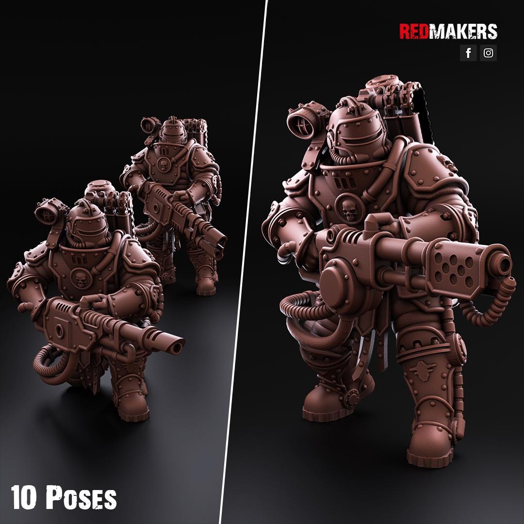 Red Makers Solar Guard Flamer Squad x10 (Custom Order) - product image 1 of 10
