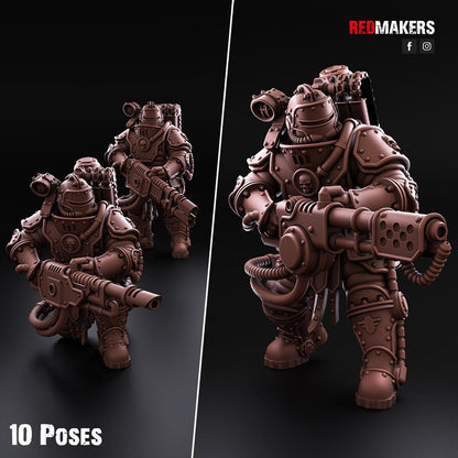 Red Makers Solar Guard Flamer Squad x10 (Custom Order) - product image 1 of 10