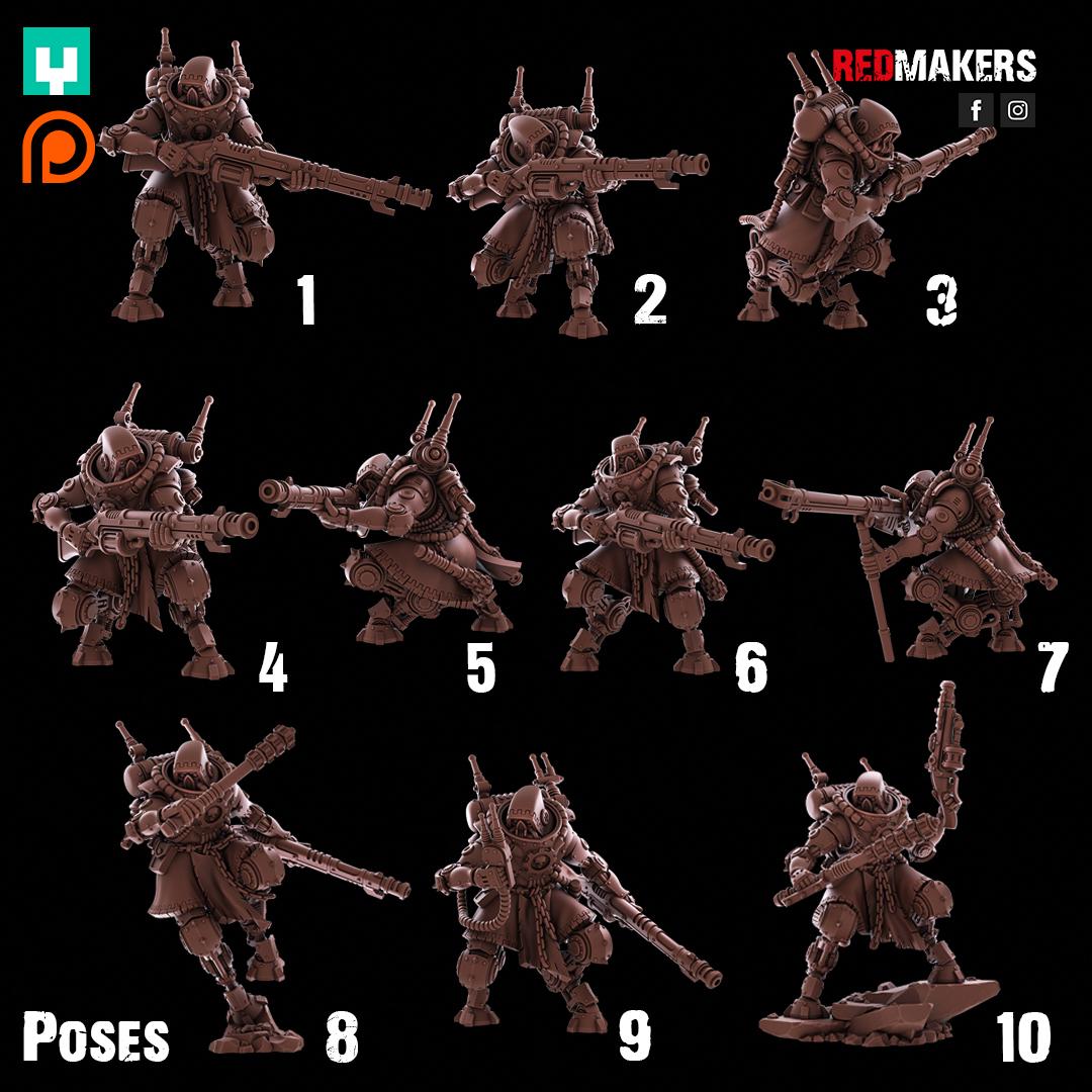 Red Makers Tech Rangers – Omniforge x10 (Custom Order) - product image 3 of 8