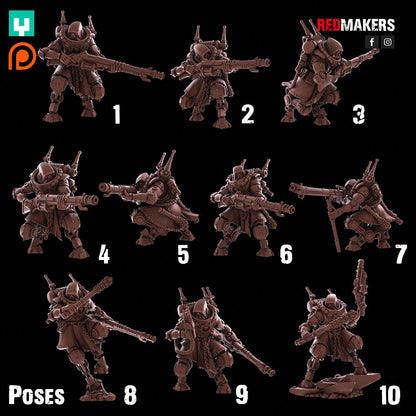 Red Makers Tech Rangers – Omniforge x10 (Custom Order) - product image 3 of 8