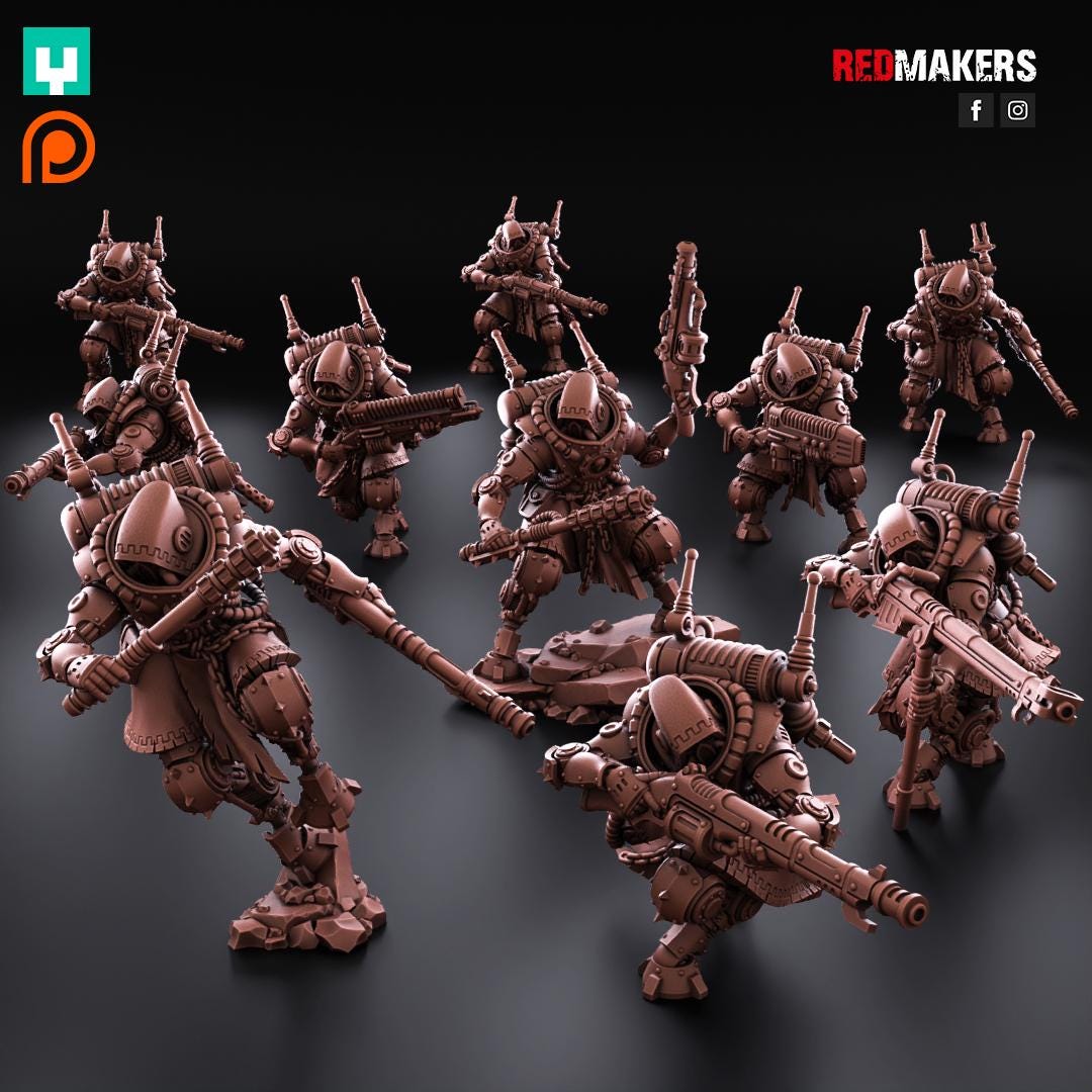 Red Makers Tech Rangers – Omniforge x10 (Custom Order) - product image 1 of 8