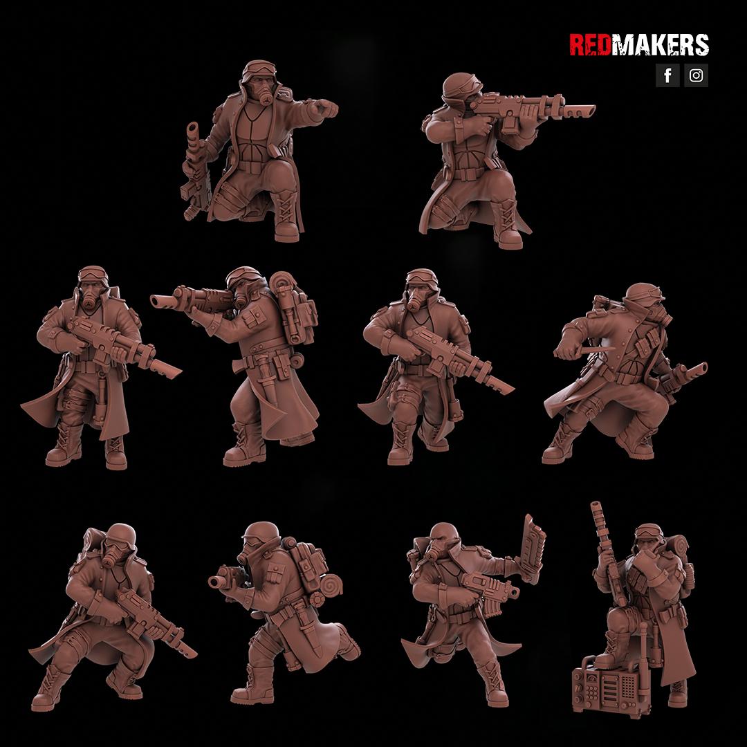 Red Makers Steel Guard Squad x10 (Custom Order) - product image 3 of 7