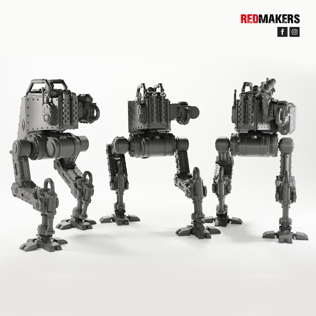 Red Makers Imperial Force Light Mech (Custom Order) - product image 2 of 4