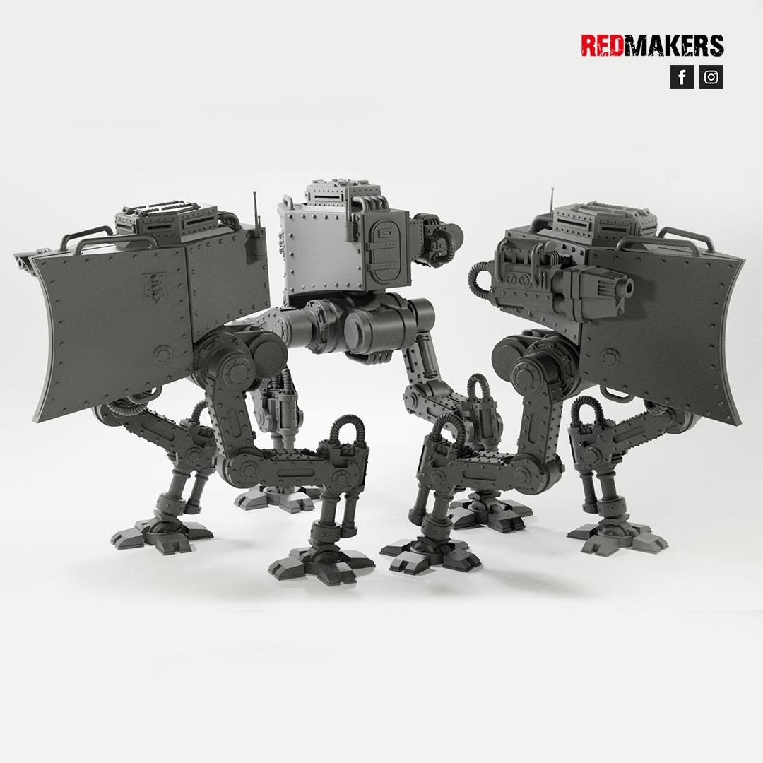 Red Makers Imperial Force Heavy Mech (Custom Order) - product image 4 of 5