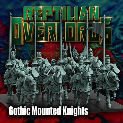 HRE Gothic Mounted Knights - Reptilian Overlords (Custom Order) - product image 1 of 5