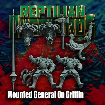 HRE Landsknecht Mounted General on Griffin - Reptilian Overlords (Custom Order) - product image 5 of 6