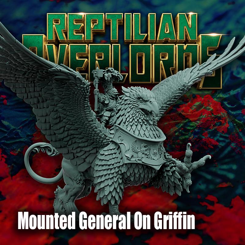 HRE Landsknecht Mounted General on Griffin - Reptilian Overlords (Custom Order) - product image 1 of 6