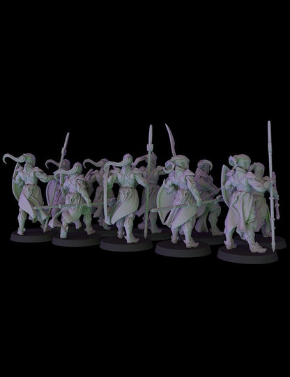 Fantasy Cult Elven Spearmen x10 (Custom Order) - product image 3 of 5