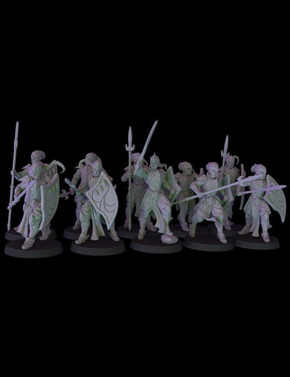 Fantasy Cult Elven Spearmen x10 (Custom Order) - product image 1 of 5