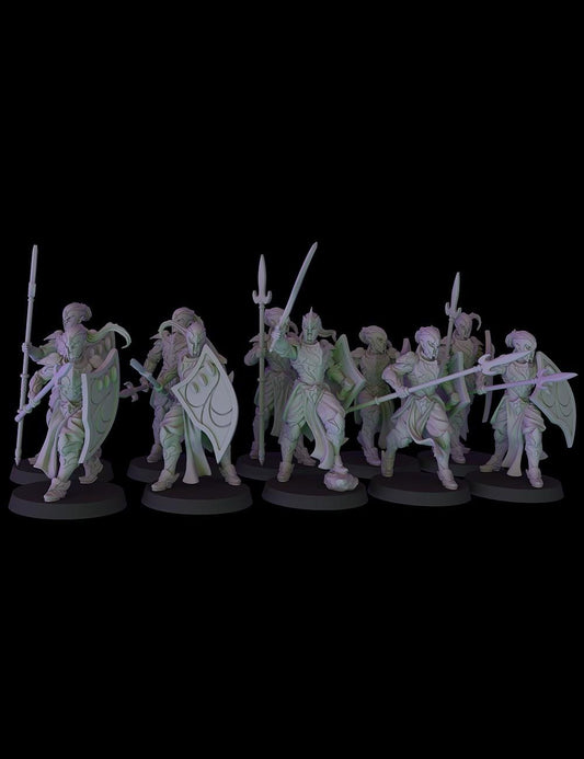 Fantasy Cult Elven Spearmen x10 (Custom Order) - product image 1 of 5