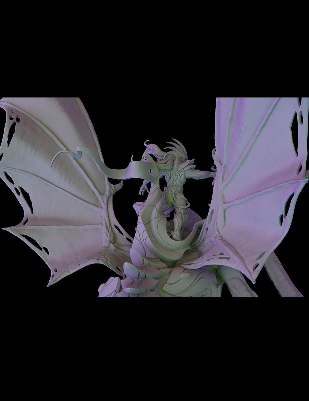 Fantasy Cult Aerilad Elven Lord on Kroathoan (Custom Order) - product image 3 of 4