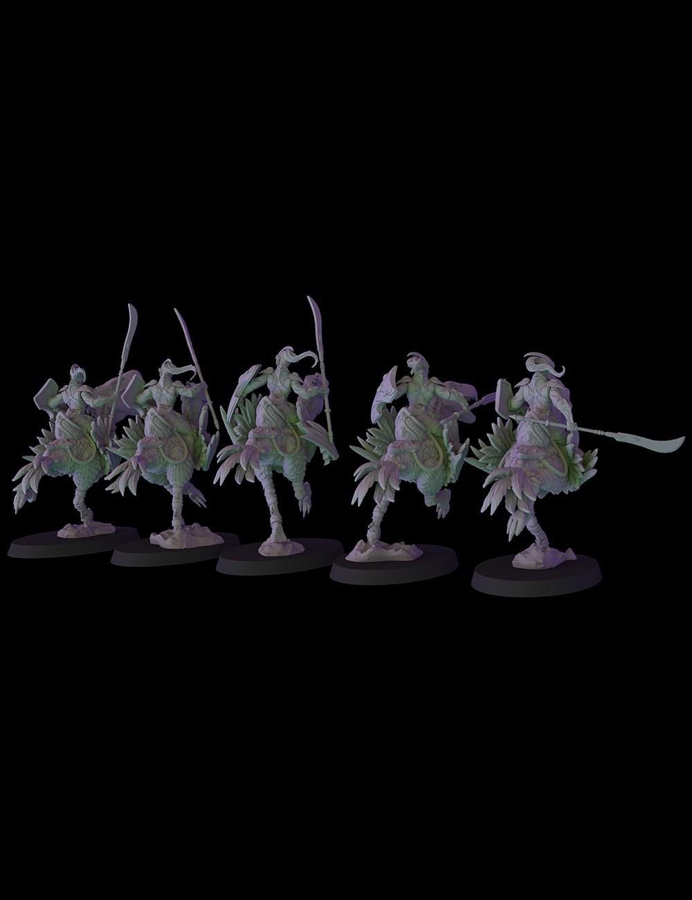 Fantasy Cult Elven Terror Birds Riders x5 (Custom Order) - product image 2 of 4