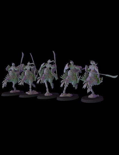 Fantasy Cult Elven Terror Birds Riders x5 (Custom Order) - product image 2 of 4