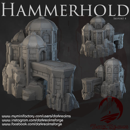Dark Realms Kir Badur - Hammerhold Skyport 4 - Printed on FDM Bambu Lab X1 Carbon (Custom Order) - product image