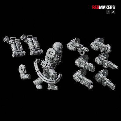 Red Makers Special Forces Officer and Command Squad (Custom Order) - product image 5 of 7