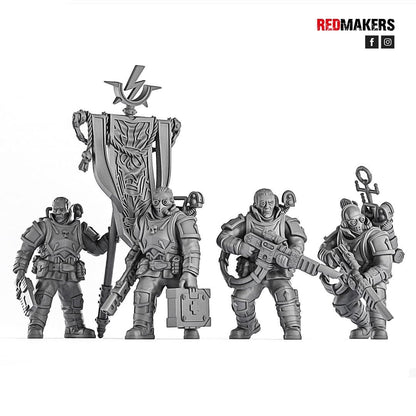 Red Makers Special Forces Officer and Command Squad (Custom Order) - product image 1 of 7