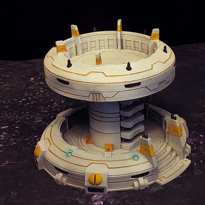 The Lookout Tower Stratum Commonwealth - Corvus Games Terrain - Printed on FDM Bambu Lab X1 Carbon (Custom Order) - product image