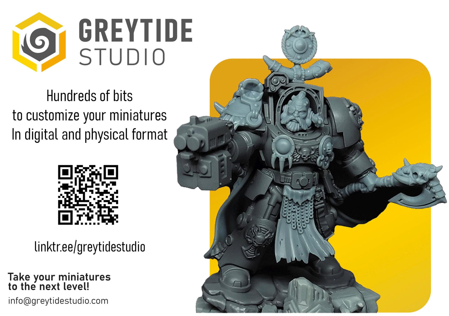 Greytide Studios Crimson Lords - Two-Handed Chainsword (Custom Order) - product image 3 of 3